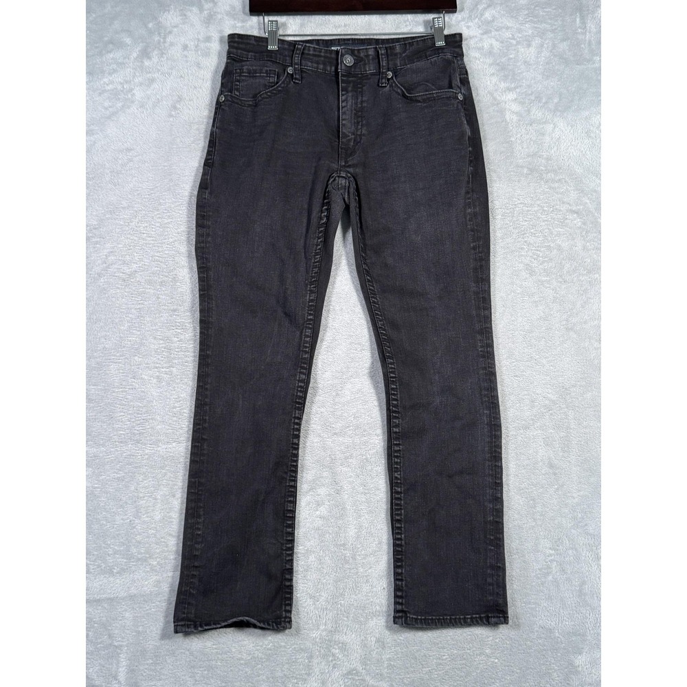 BKE Mason Jeans Mens 30x30 Gray Stretch Denim Straight Leg Charcoal Wash